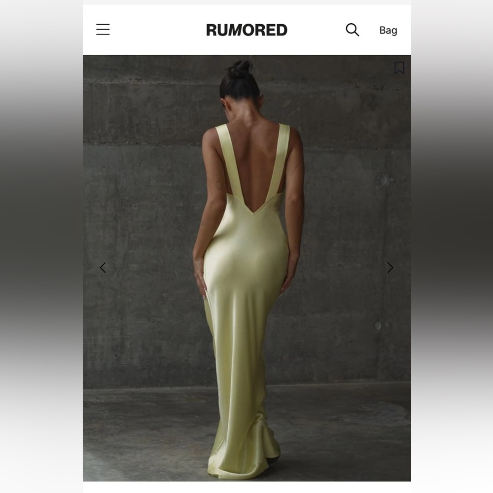 Rumored Sunset Strip Maxi Dress Sage Green Medium